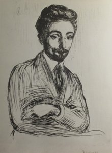 Portrait of Helge Rode by Edvard Munch